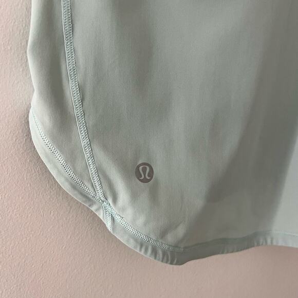 Lululemon Athletica Pale Mint Blue Mesh Back Sleeveless Tank Top - Picture 4 of 5